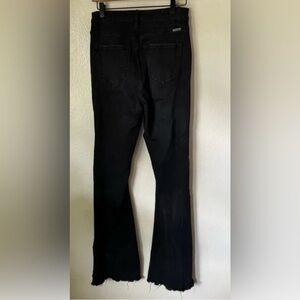 Kancan Women’s Kirby Black Ultra High Rise Flare Jeans Size 24